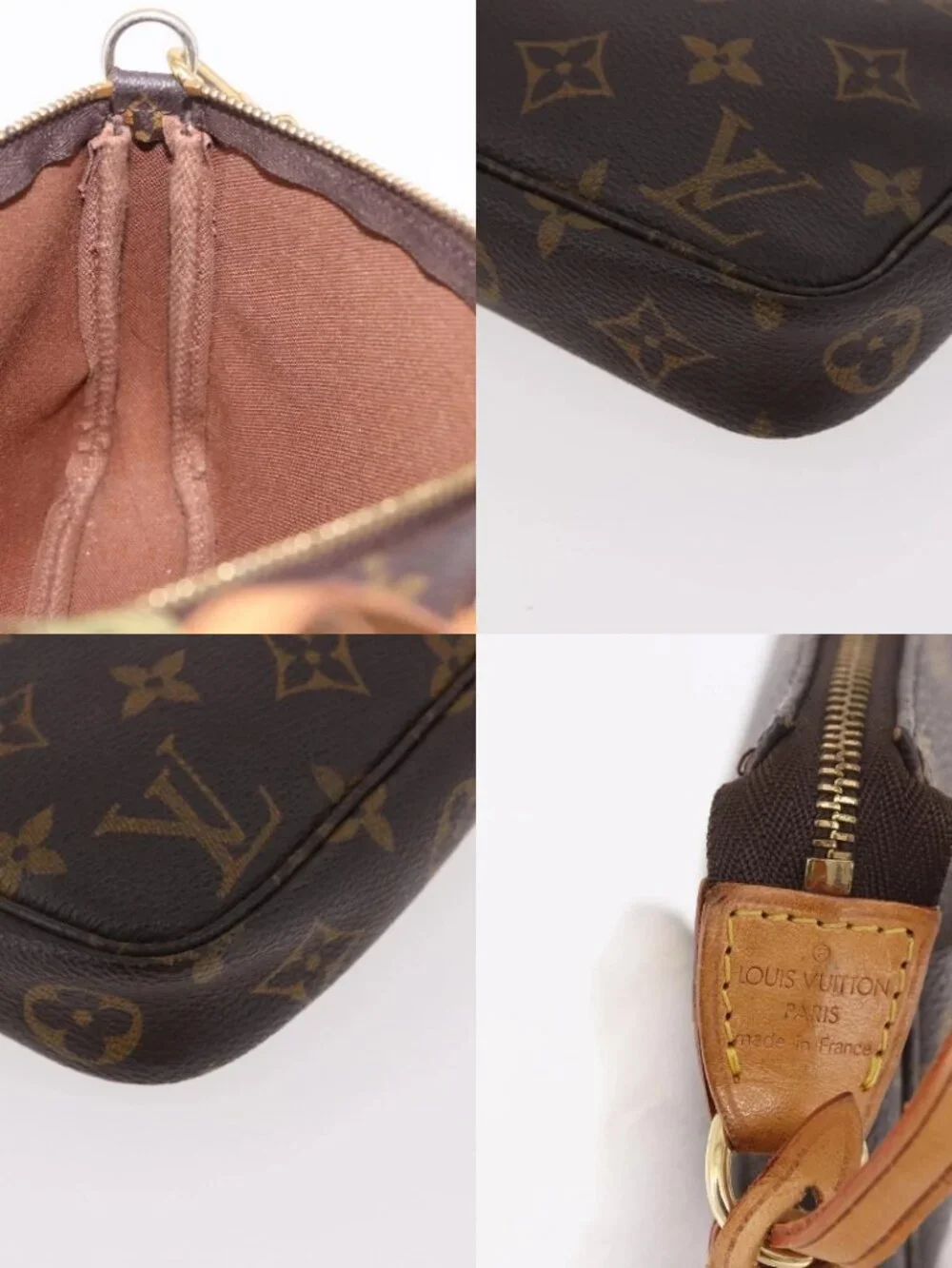 LOUIS VUITTON Monogram Pochette Accessoires Accessory Pouch M51980 Auth am11977A